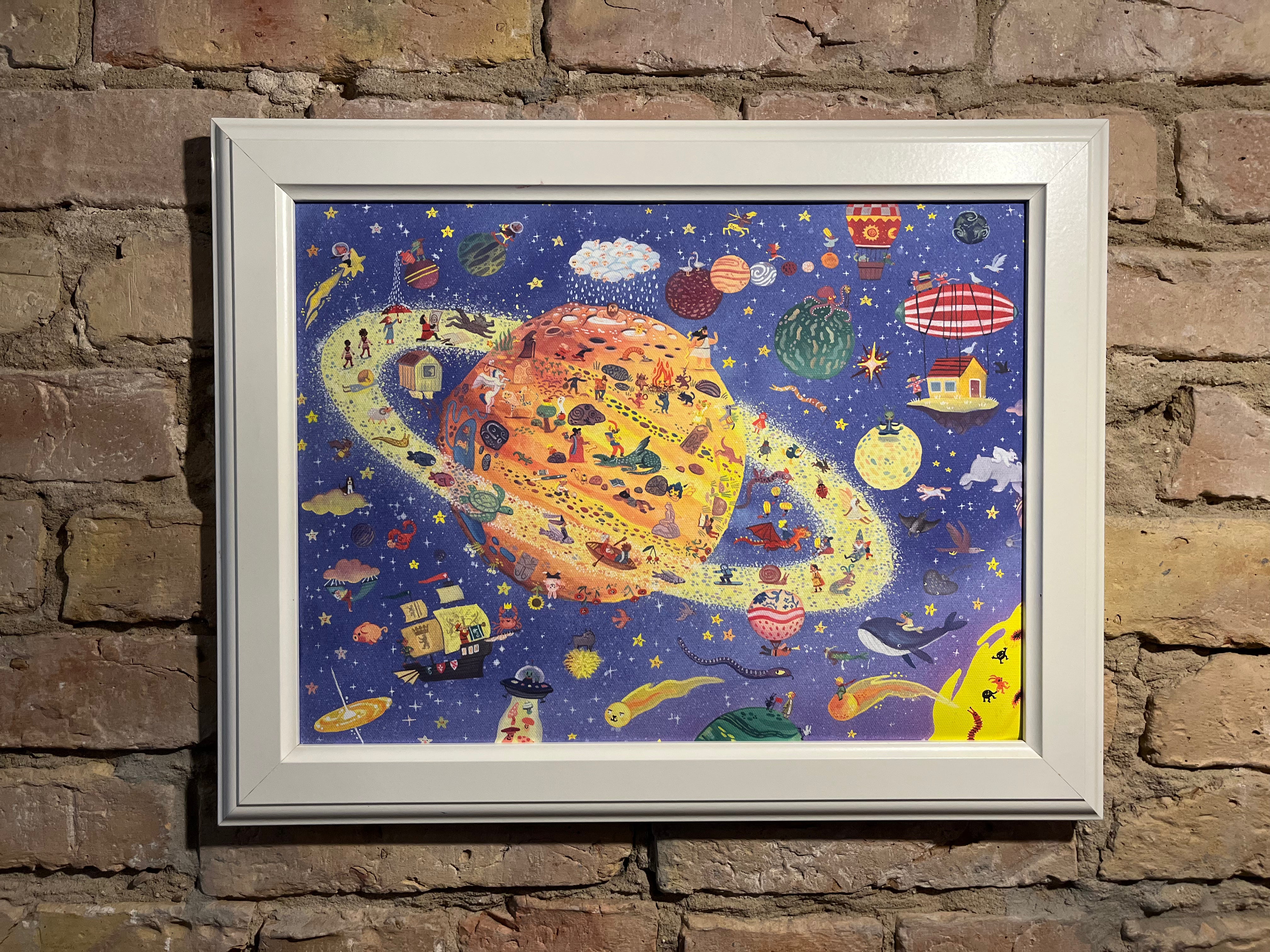 Wimmel World Canvas