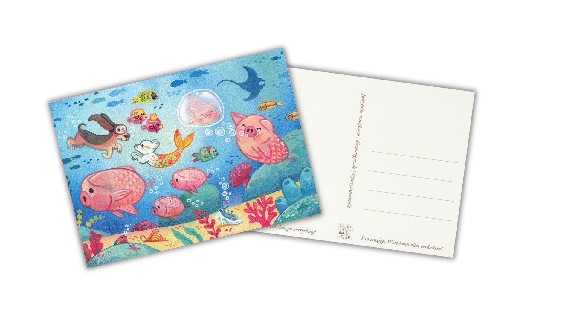 Pig Fish Postcard